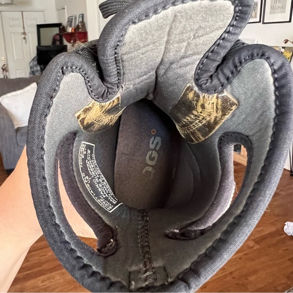 Bogs Sidney Lace Plaid Bog Red Black Boots Size 1 - Picture 15 of 17